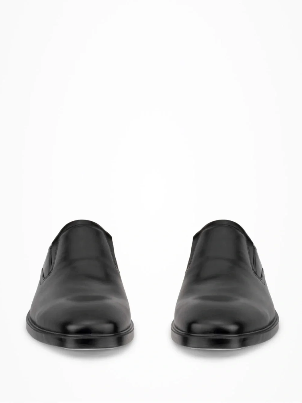 NEW ECCO Metropole Milan Men Leather Slip-On Derby Shoe Black Sz 43 EU /9-9.5 US